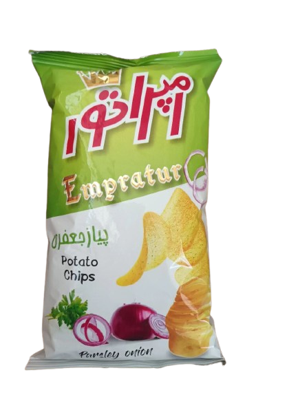 چیپس کلان امپراتور طعم پیاز جعفری