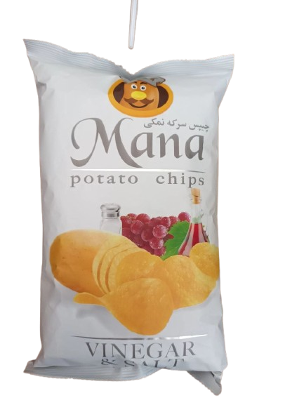 چیپس مانا میانه طعم سرکه ای