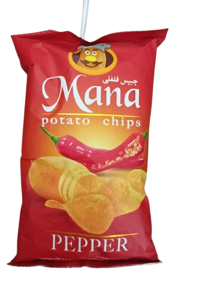 چیپس مانا میانه طعم فلفلی